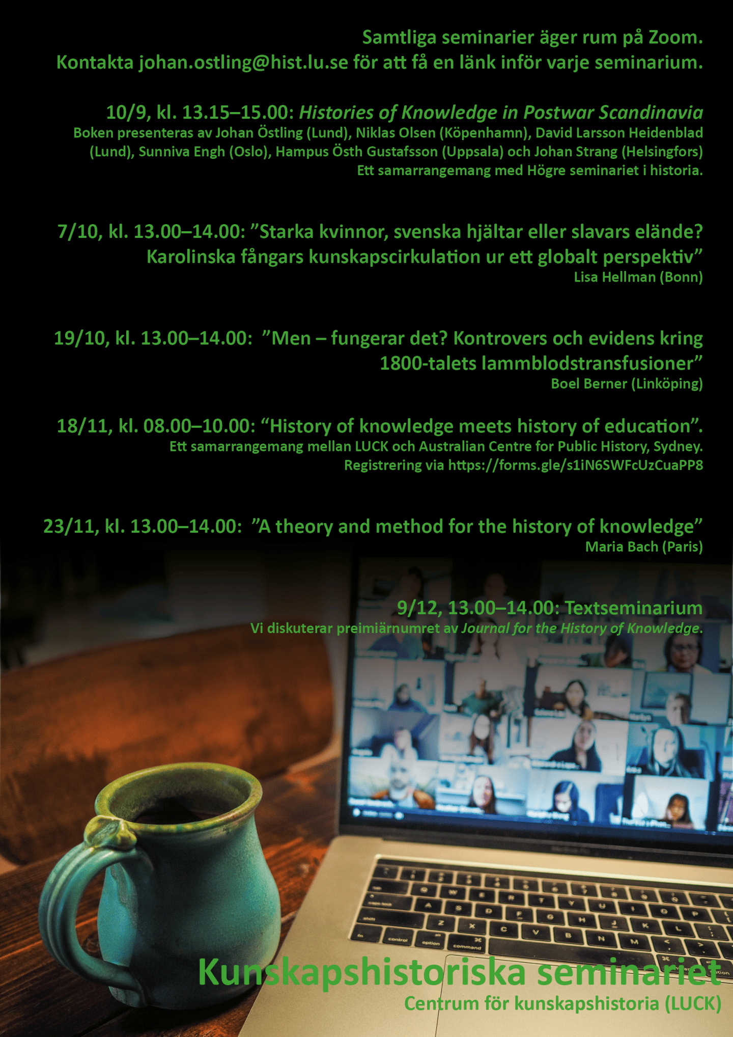 The History of Knowledge seminar series fall 2020 – LUCK Lund Centre ...